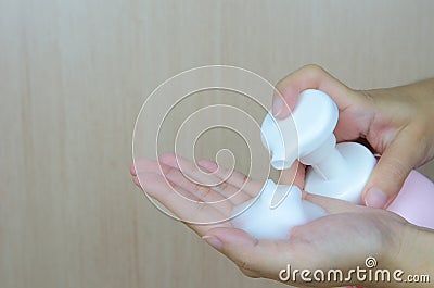 Whip Foam Soap Stock Photo