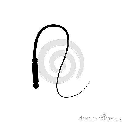 whip icon vector Vector Illustration