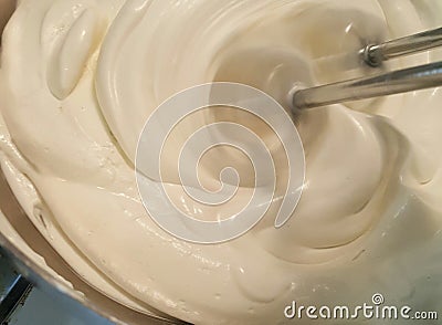 Whipping Body Butter Stock Photo