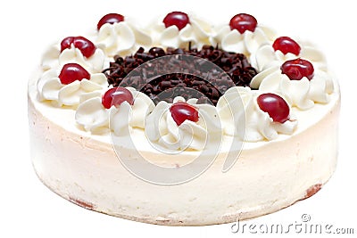 Whipped Cream Cake Stock Photo