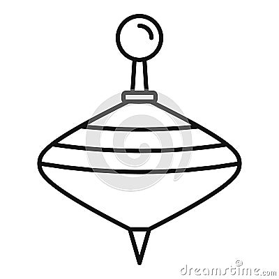 Whirligig icon, outline style Vector Illustration