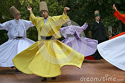 Whirling Dervishes, Istanbul, Turkey Editorial Stock Photo