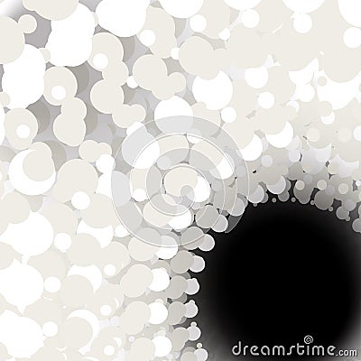 Whirlpool, black hole, radial lines with rotating distortion. Abstract spiral, vortex shape, element Stock Photo