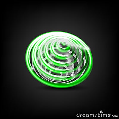 Whirlpool, black hole, radial lines with rotating distortion. Abstract spiral, vortex shape, element Stock Photo