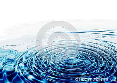 Whirlpool, crystal clear water ripples Stock Photo