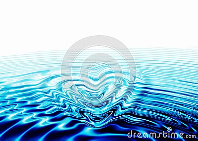 Whirlpool forming a heart Stock Photo