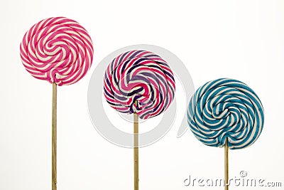 Whirly lollipops Stock Photo