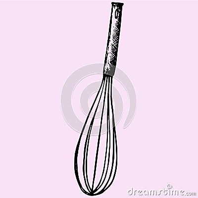 Whisk, egg beater Vector Illustration