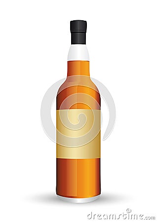 Whiskey bottle Stock Photo