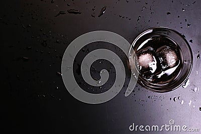 Whiskey-cola alcoholic drink Stock Photo