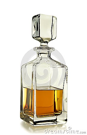 Whiskey decanter Stock Photo