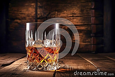 Whiskey drinks. You need to drink whiskey with ice then the whiskey tastes better of an oak barrel. Alcoholic drink with ice Stock Photo
