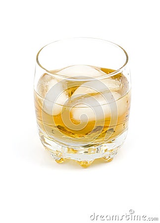 Whiskey on a rocks Stock Photo