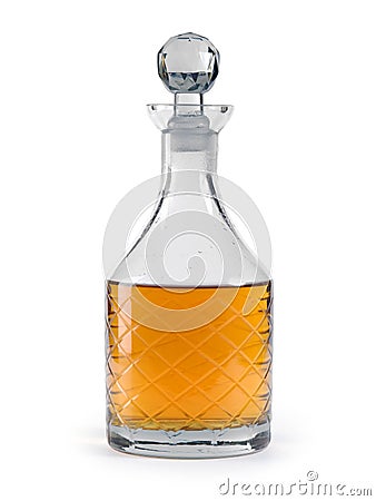 Whisky decanter Stock Photo