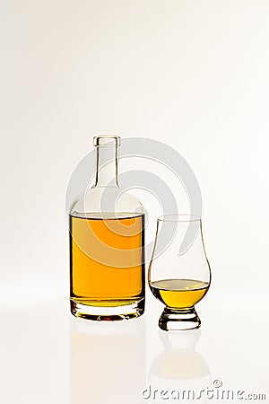 Whisky with nosing Glass Stock Photo