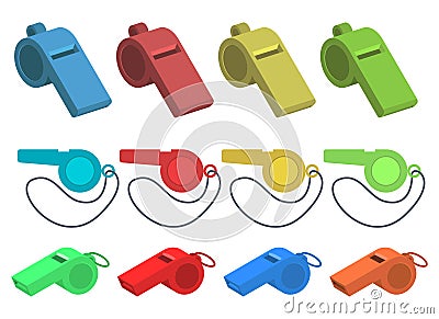 Whistle vector design illustration isolated on white background Vector Illustration