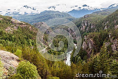 Whistler Fitzsimmons Creek Stock Photo