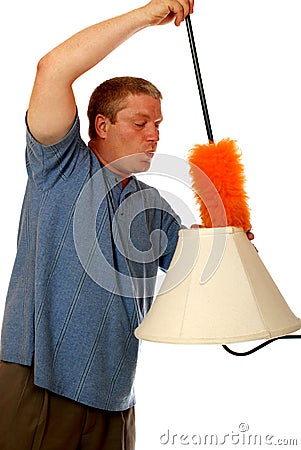 Whistling Duster Man Stock Photo
