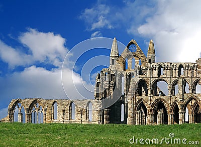 Whitby Abbey Ruins Stock Photo