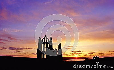 Whitby Abbey, Yorkshire coast Stock Photo