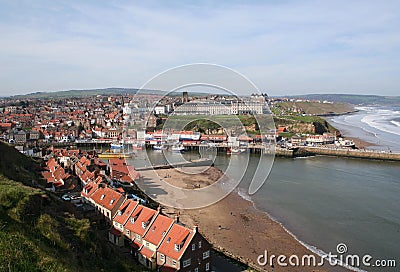 Whitby Harbor. Stock Photo