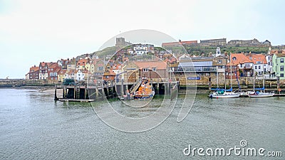 Whitby Harbour- England Editorial Stock Photo