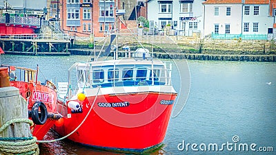 Whitby Harbour- England Editorial Stock Photo