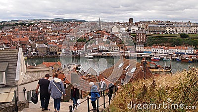 Whitby in Northern England Editorial Stock Photo