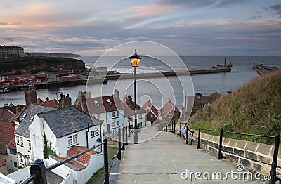 Whitby Steps Stock Photo
