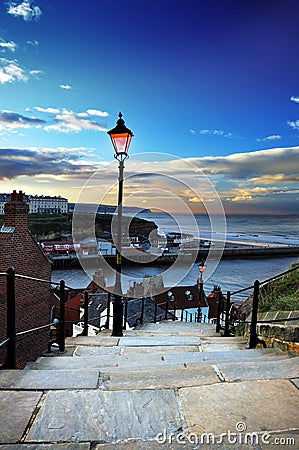 Whitby Steps Stock Photo