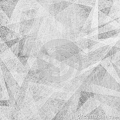 White abstract background with black and gray modern geometric pattern design and old vintage texture Stock Photo