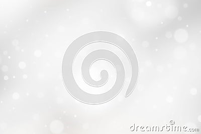 white abstract background bokeh blurred beautiful shiny lights Christmas Stock Photo