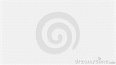 White abstract background with regular dotted texture. Pale grey waffers effect. Wide screen pattern, in frame, in vector. Vector Illustration