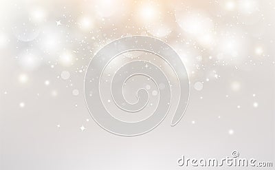 White abstract, Bokeh decoration background vector illustration seasonal holiday celebration Vector Illustration