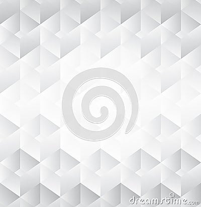 White abstract seamless pattern with transparent cubes Vector Illustration