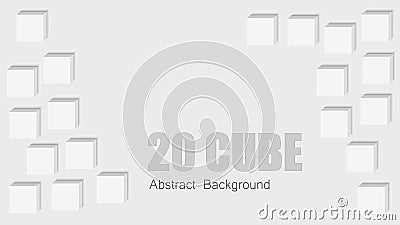 White abstract texture. Vector background 3d paper art style can be used in cover design. Vector Illustration