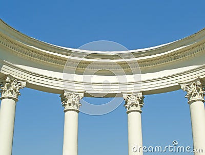 White ancient rotunda Stock Photo