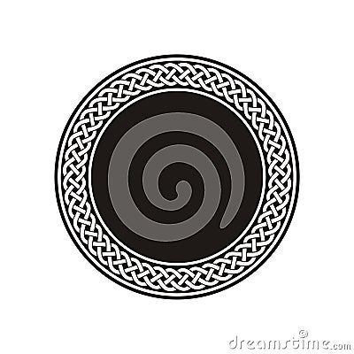 White Celtic Knot Pattern Stock Vector Illustration