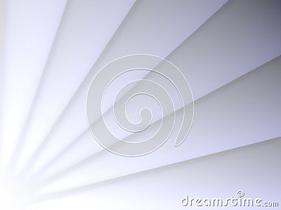 White angular triangles pattern. Paper cut design concept background Stock Photo