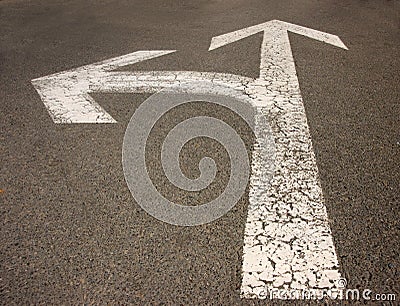 White arrow Stock Photo