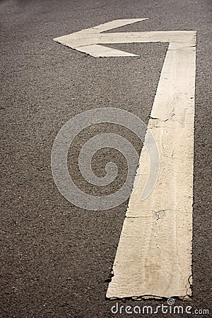 White arrow Stock Photo