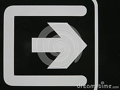 White arrow Stock Photo