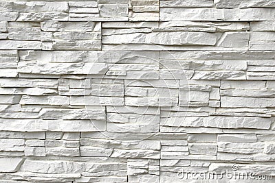 White Artificial Stone Wall Stock Photo