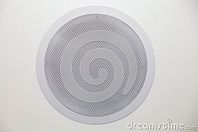 White audio speaker system Stock Photo