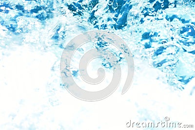 White background with blue blurry spots. blue waves on white blank space. Stock Photo