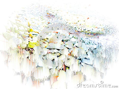 White Background Colours Abstract Art Stock Photo