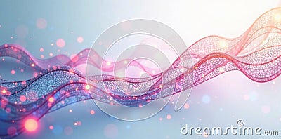 White background, dynamic vector data streams , cybersecurity, coding Cartoon Illustration