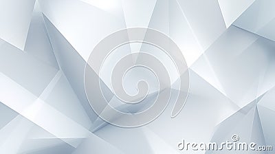 A white background with geometric of triangles and lines, forming a dynamic and playful composition generative ai Stock Photo