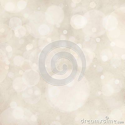 White background lights, bokeh circle shapes layered like falling snow in sky, bubble background design Stock Photo