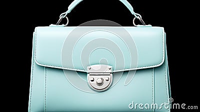 Fashionable luggage on white for your next journey .generated by AI tool Stock Photo